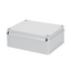JUNCTION BOX WITH PLAIN SCREWED LID - IP56 - INTERNAL DIMENSIONS 190X140X70 - SMOOTH WALLS - GREY RAL 7035 thumbnail 1