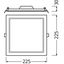 DOWNLIGHT SLIM SQUARE 210 18 W 6500 K WT thumbnail 3