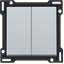 Finishing set for two-circuit switch, two-way switch + N.O. push butto thumbnail 2