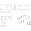 Plinth side parts (pair) with corner parts D=400 H=100 mm thumbnail 2