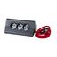 MOES TAB SUPPORT FB 3X2P+E 1 SWITCH 2XUSB A QC 1,5M BRAIDED CORD  BLACK/RED thumbnail 3