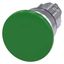 Mushroom pushbutton, 22 mm, round, metal, shiny, green, 40 mm, momentary 3SU1050-1BD40-0AA0-Z Y13 thumbnail 2