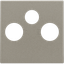 Finishing set for 2 single coax connections for TV and FM and a satell thumbnail 1