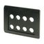 Flush mounting plate, black, 8 mounting locations thumbnail 4