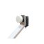 SAT Antenna  80/75cm, Alu, 39dB, foldable feed-arm, white thumbnail 2