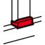 Flat junction for snap-on trunking Black Edition - 80 and 130 mm wide sections thumbnail 1