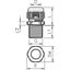 V-TEC VM LL63 SW Cable gland fully metric long 24mm M63 thumbnail 2