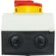 Main switch, P1, 32 A, surface mounting, 3 pole, Emergency switching off function, With red rotary handle and yellow locking ring, Lockable in the 0 ( thumbnail 54