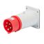 STRAIGHT FLUSH MOUNTING INLET - IP44 - 2P+E 32A 380-415V 50/60HZ - RED - 9H - SCREW WIRING thumbnail 2