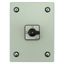 On-Off switch, P1, 40 A, 3 pole + N, surface mounting, with black thumb grip and front plate, in steel enclosure thumbnail 12