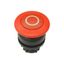 Mushroom actuator, RMQ-Titan, Mushroom, momentary, Mushroom red, red, inscribed, Bezel: black thumbnail 2