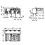 Socket for PCBs angled 4-pole gray thumbnail 5