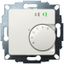 UP room controller, RAL9010 glossy 50x50, 5-30C, AC 230V, triac output, switchable 5 actuators each 3W, change-over input, TA 3.5K, LED displays thumbnail 1