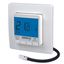 Concealed thermostat as underfloor controller, AC 230V, 1 make contact 16 A, blue backlighting thumbnail 2