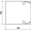 LKM40040RW Cable trunking with base perforation 40x40x2000 thumbnail 2