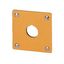 Flush mounting plate, yellow, 1 mounting location thumbnail 2