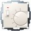 UP room controller, RAL1013 glossy 55x55, 5-30C, AC 230V, 1NC, 10 A, temperature reduction approx. 4K, switch on/off, display controller "heating" thumbnail 1