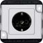 SCHUKO socket-outlet insert w. shutter, screwless term., alum., Anti-vandalism thumbnail 1