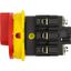 Main switch, P3, 100 A, flush mounting, 3 pole, Emergency switching off function, With red rotary handle and yellow locking ring, Lockable in the 0 (O thumbnail 2