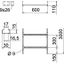 LCIS 1160 6 FT Cable ladder perforated rung, welded 110x600x6000 thumbnail 2