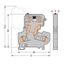 2-conductor fuse terminal block with pivoting fuse holder for 5 x 20 m thumbnail 2