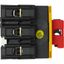 On-Off switch, P3, 63 A, service distribution board mounting, 3 pole, Emergency switching off function, with red thumb grip and yellow front plate, Lo thumbnail 28