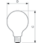 CorePro LEDBulbND 7-60W E27 G93 827 CL G thumbnail 2