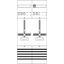 DF27A2XBM Meter panel, Field width: 2, Rows: 0, 1050 mm x 500 mm x 160 mm, IP2XC thumbnail 25