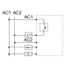 UP room controller, RAL9016 matt 55x55, 5-30C, AC 24V, triac output, switchable 5 actuators each 3W, change-over input, TA 3.5K, LED displays thumbnail 4