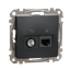 Data + TV sockets, Sedna Design & Elements, RJ45 CAT6 UTP, professional, Anthracite thumbnail 5