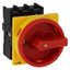 On-Off switch, P1, 40 A, flush mounting, 3 pole, Emergency switching off function, With red rotary handle and yellow locking ring, Lockable in the 0 ( thumbnail 34