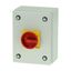 Main switch, P1, 40 A, surface mounting, 3 pole, 1 N/O, 1 N/C, Emergency switching off function, With red rotary handle and yellow locking ring, Locka thumbnail 5