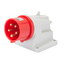 90° ANGLED SURFACE MOUNTING INLET - IP44 - 3P+E 32A 380-415V 50/60HZ - RED - 6H - SCREW WIRING thumbnail 1
