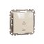 Sedna Design & Elements, 1-way Push-But 10A Blue Loc LED Bell Sym, beige thumbnail 4
