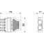 BT-WIN 5P W Socket section 5pole, WINSTA 76x55x17 thumbnail 2