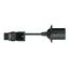 pre-assembled adapter cable Eca Plug/Lamp socket E 27 black thumbnail 3