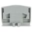 End plate with fixing flange 4 mm thick light gray thumbnail 2