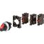 Illuminated selector switch actuator, RMQ-Titan, maintained, 3 positions, 1 NC, red, LED 230 VAC, Blister pack for hanging thumbnail 3