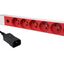 19"PDU for UPS, 8xUTE Red,2m-cable w.C14,10A-Fuse,1U,RAL7035 thumbnail 3