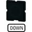 Button plate for push-button, Inscription: DOWN, 25 x 25 thumbnail 2