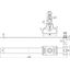 Pipe clamp StSt f. air-termination rods D 16mm f. square profiles min. thumbnail 2