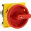 Handle, red/yellow, lockable, for metal shaft, for padlock, for P1 thumbnail 23