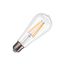 ST58 E27, LED lamp transparent 7,5W 2700K CRI90 320ø thumbnail 1