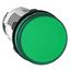 Harmony XB7, Monolithic pilot light, plastic, green, Ø22, integral LED, 230…240 V AC thumbnail 1
