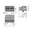 2231-105/008-000 1-conductor female connector; push-button; Push-in CAGE CLAMP® thumbnail 2