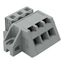 1-conductor female connector, angled CAGE CLAMP® 2.5 mm² gray thumbnail 1