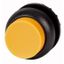 Illuminated pushbutton actuator, RMQ-Titan, Extended, momentary, yellow, Blank, Bezel: black thumbnail 1