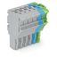 1-conductor female connector Push-in CAGE CLAMP® 4 mm² gray/blue/green thumbnail 1