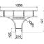 LT 620 R3 FT T piece for cable ladder 60x200 thumbnail 2