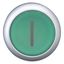 Illuminated pushbutton actuator, RMQ-Titan, Flush, momentary, green, inscribed, Bezel: titanium thumbnail 9